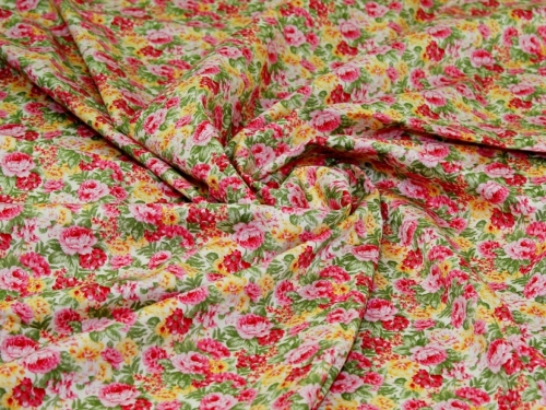 Deadstock 100% Cotton Poplin Fabric Yellow