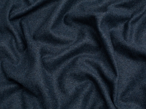 Minerva Core Range Melton Wool Blend Coating Fabric Denim Blue
