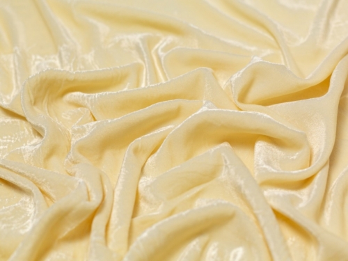 Minerva Core Range Triple Crown Velvet Fabric Cream