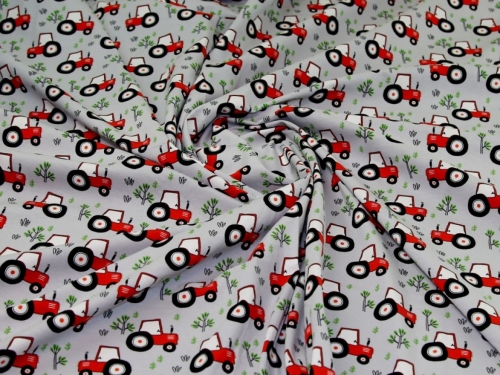 Deadstock Cotton Jersey Stretch Knit Fabric Light Grey