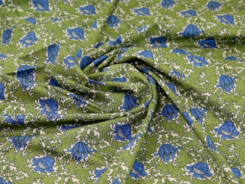 100% Cotton Poplin Fabric Sage & Delph