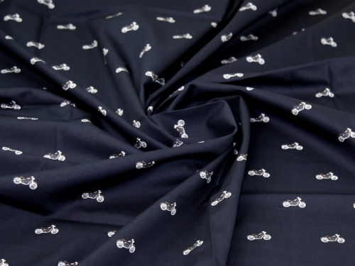 100% Cotton Poplin Fabric Midnight