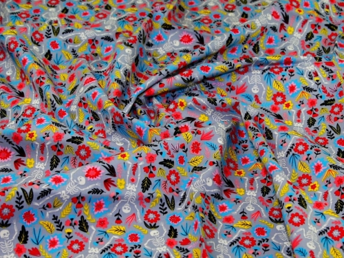 Rose and Hubble 100% Cotton Poplin Fabric Grey