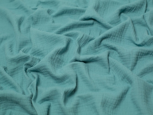 Minerva Core Range Cotton Double Gauze Fabric Duck Egg
