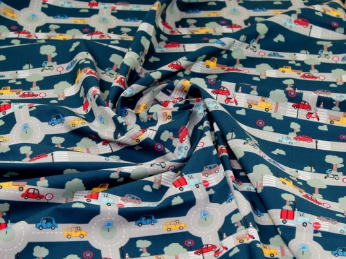 John Louden 100% Cotton Poplin Fabric Teal