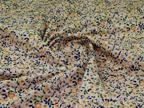 John Louden 100% Cotton Poplin Fabric Cream