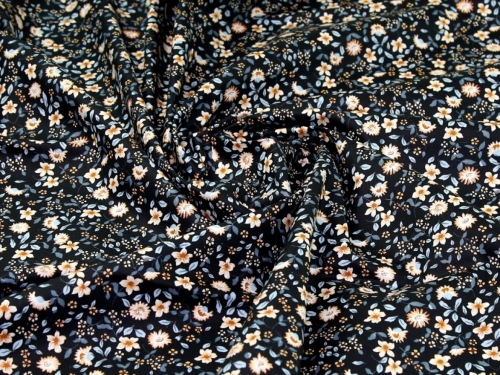 John Louden 100% Cotton Poplin Fabric Midnight
