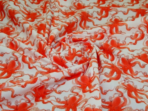100% Craft Cotton Fabric Orange