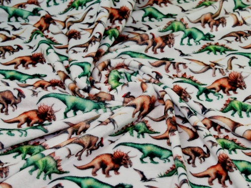 Deadstock Plush Cuddle Fleece Fabric Green & Brown