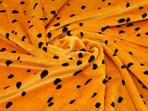 Deadstock Plush Cuddle Fleece Fabric Mustard