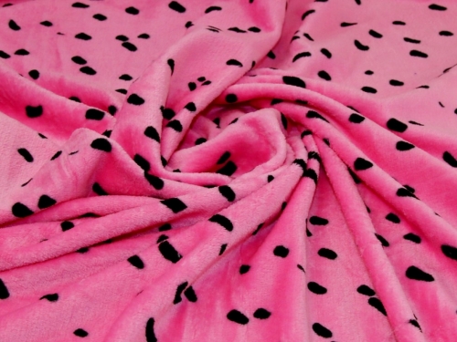 Deadstock Plush Cuddle Fleece Fabric Pink