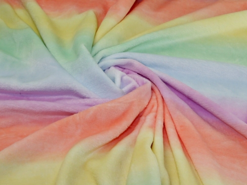 Deadstock Plush Cuddle Fleece Fabric Multicoloured