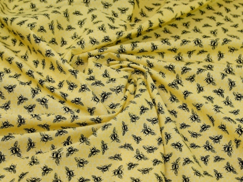 Deadstock 100% Cotton Fabric Yellow