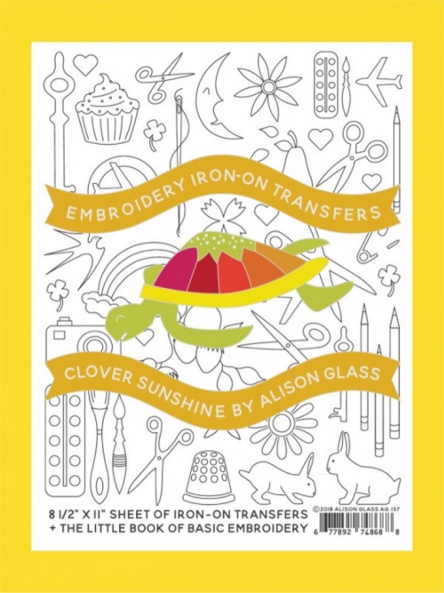 Alison Glass Embroidery Transfers Clover Sunshine