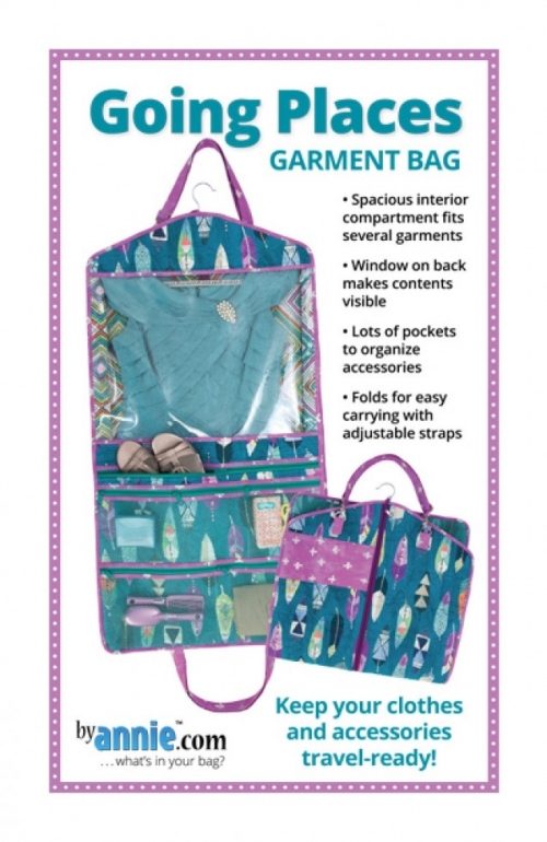 By Annie Paper Sewing Pattern Going Place Garment Bag