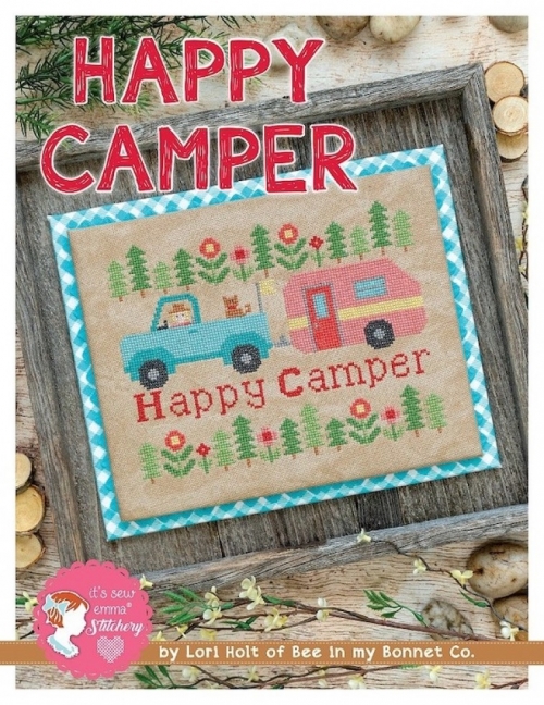Lori Holt Cross Stitch Pattern Happy Camper