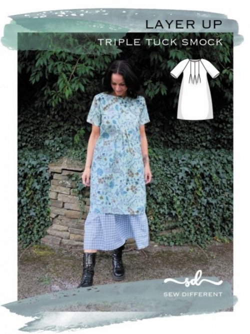 Sew Different Paper Sewing Pattern Triple Tuck Smock