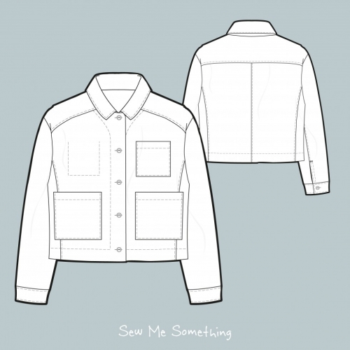 Sew Me Something Paper Sewing Pattern Gertrude Jacket