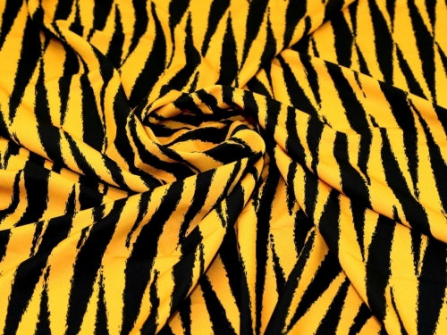 John Kaldor Hermione Crepe Fabric Black & Mustard