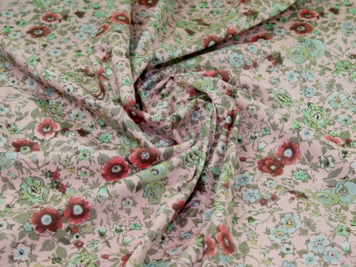 Deadstock 100% Cotton Poplin Fabric Pink