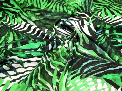 Deadstock Viscose Pique Fabric Green