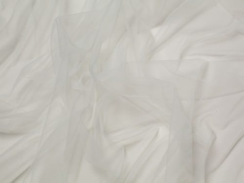 Minerva Core Range Recycled Polyester Soft Tulle Fabric Ivory
