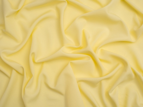 Minerva Core Range Soft Touch Crepe Fabric Lemon Yellow