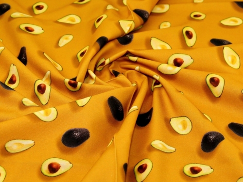 John Louden Cotton Canvas Fabric Ochre