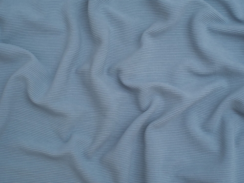 Minerva Core Range Cotton Ottoman Rib Stretch Knit Fabric Powder Blue