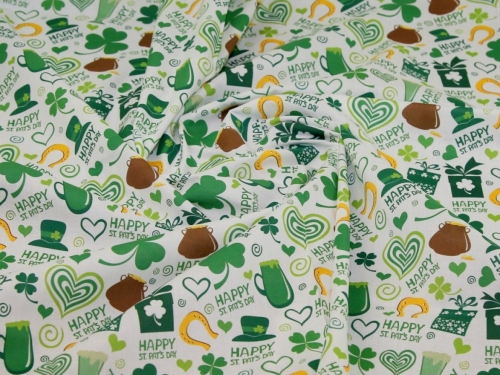 100% Cotton Fabric Green