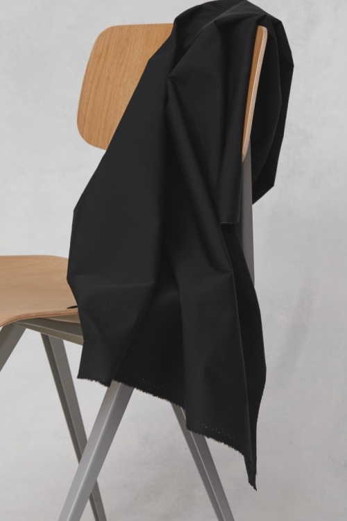 Mind The MAKER Organic Papertouch 100% Cotton Poplin Fabric Black
