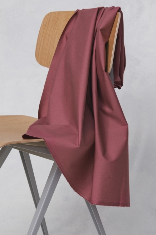 Mind The MAKER Organic Papertouch 100% Cotton Poplin Fabric Rosewood
