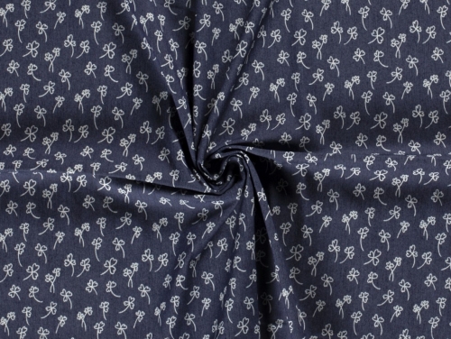 Stretch Woven Denim Fabric Navy