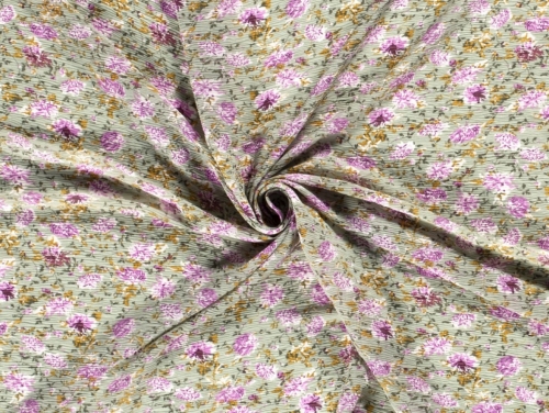 Crinkle Texture Sheer Chiffon Fabric Green