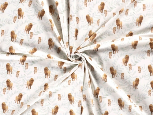Organic Cotton Jersey Stretch Knit Fabric Cream