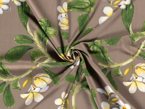 Viscose Challis Fabric Taupe