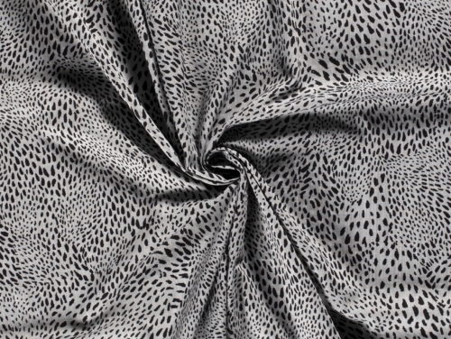 Cotton Viscose Linen Look Fabric Grey