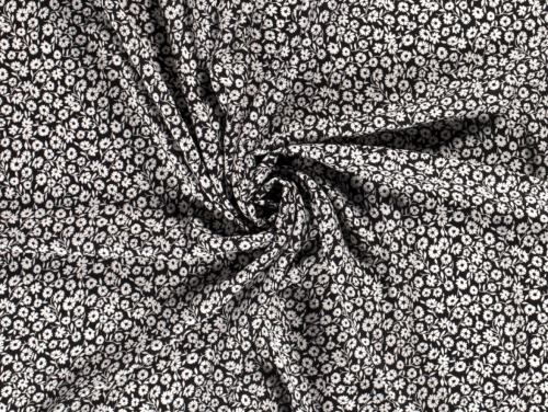 Viscose Challis Fabric Black