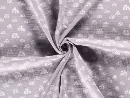 Cotton Double Gauze Fabric Light Grey