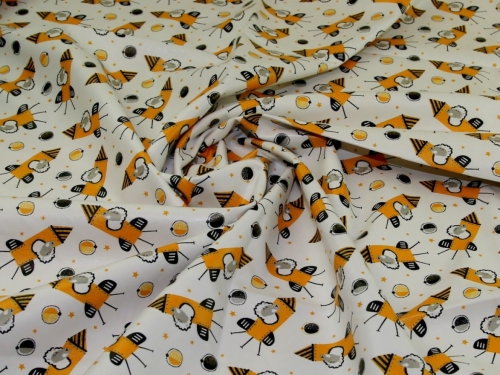 Deadstock Faux Leather Fabric White