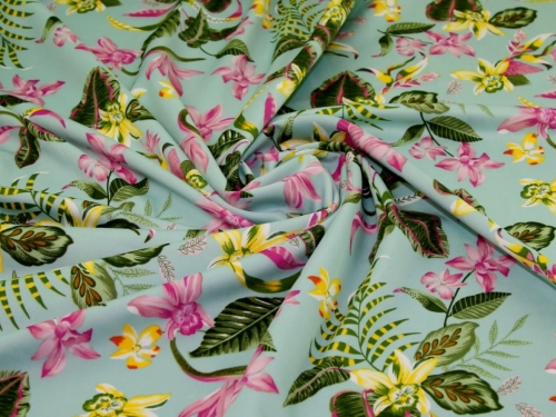 Deadstock Scuba Stretch Knit Fabric Mint Green