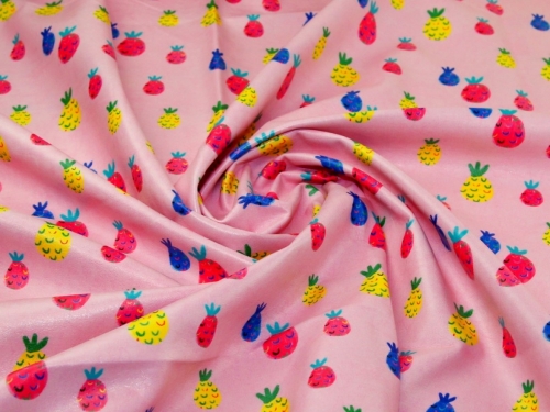 Deadstock Faux Leather Fabric Pink