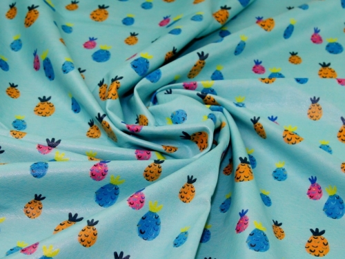 Deadstock Faux Leather Fabric Blue