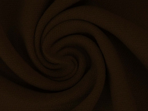Stretch Woven Linen Blend Fabric Espresso Brown