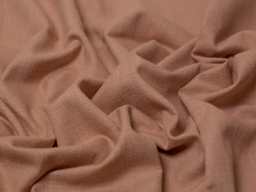 Stretch Woven Linen Blend Fabric Clay
