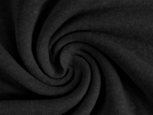 Linen Viscose Sweater Knit Stretch Fabric Anthracite