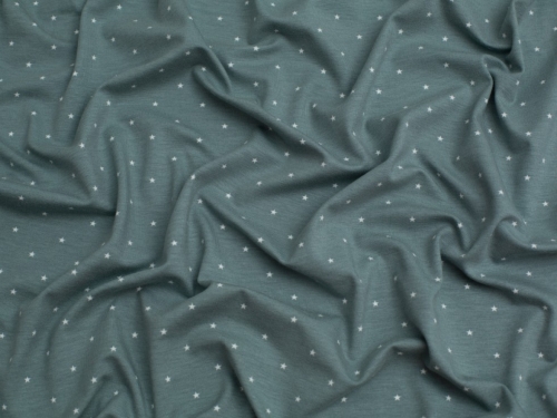 Star Cotton Jersey Stretch Knit Fabric Dusky Green