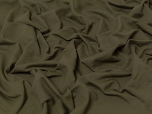 Minerva Core Range Medium Loop Back French Terry Stretch Knit Fabric Army Green