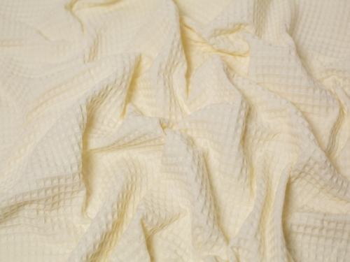 Minerva Core Range Medium Cotton Waffle Fabric Cream