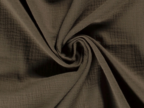 Minerva Core Range Cotton Double Gauze Fabric Khaki Green